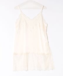 レーストリム サテンキャミソール