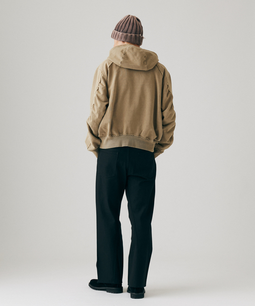 JOURNAL STANDARD(ジャーナルスタンダード)の「ラウンド スリーブ フーディ(パーカー・メンズ・シャーベット/ベージュ系その他/ブラック系その他/クリアブルー・MEDIUM/LARGE)」の7枚目の写真