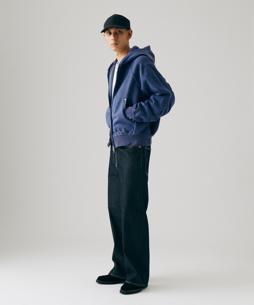 JOURNAL STANDARD(ジャーナルスタンダード)の「ラウンド スリーブ フーディ(パーカー・メンズ・シャーベット/ベージュ系その他/ブラック系その他/クリアブルー・MEDIUM/LARGE)」の14枚目の写真