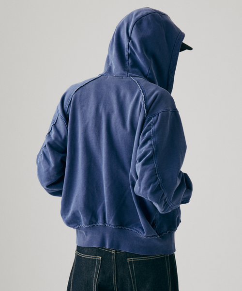 JOURNAL STANDARD(ジャーナルスタンダード)の「ラウンド スリーブ フーディ(パーカー・メンズ・シャーベット/ベージュ系その他/ブラック系その他/クリアブルー・MEDIUM/LARGE)」の19枚目の写真