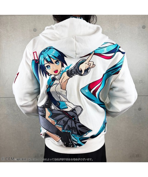 SILVER BULLET(シルバーバレット)の「『HATSUNE MIKU /初音ミク』ミクバクオンパーカー【Z】(パーカー・メンズ・ブラック/ホワイト・M/XL/L)」の7枚目の写真