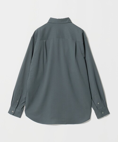 green label relaxing（グリーンレーベルリラクシング）の「【WEB限定】JUST fit ウールライク リラックス 長袖 シャツ（シャツ/ブラウス・メンズ・ブラック/ダークグリーン・XL/M/L/S）」の11枚目の写真