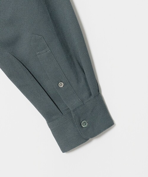 green label relaxing（グリーンレーベルリラクシング）の「【WEB限定】JUST fit ウールライク リラックス 長袖 シャツ（シャツ/ブラウス・メンズ・ブラック/ダークグリーン・XL/M/L/S）」の15枚目の写真