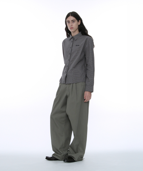 PARTIMENTO WOMEN(パルティメントウィメン)の「PWC クラシックチェックシャツ_チャコール(シャツ/ブラウス・レディース・その他・REGULAR/FREE)」の6枚目の写真
