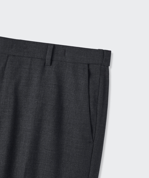 MUSINSA STANDARD（ムシンサスタンダード）の「[プラス] ストレートウールスラックス [チャコールグレー]（スラックス・メンズ・その他・28/36/38/29/30/31/32/33/34）」の6枚目の写真