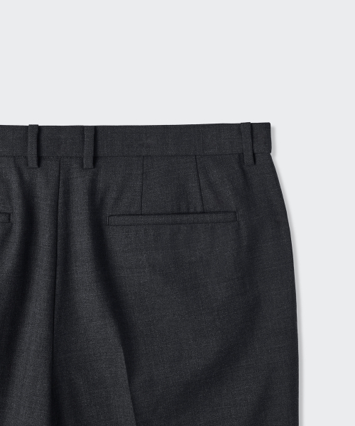 MUSINSA STANDARD（ムシンサスタンダード）の「[プラス] ストレートウールスラックス [チャコールグレー]（スラックス・メンズ・その他・28/36/38/29/30/31/32/33/34）」の7枚目の写真