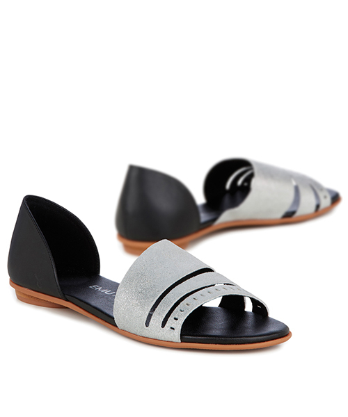 EMU Australia（エミューオーストラリア）の「Ibis　エミュ　サンダル（サンダル・レディース・ブラウン/タン/ブラック/シルバー×ブラック/ピンクゴールド・7/6/5/8/9）」の4枚目の写真