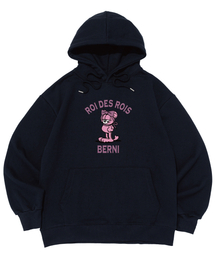 [起毛/ノン起毛] (BERNI X ROA) ロゴ入りフーディー (ネイビー)