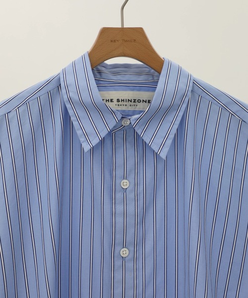THE SHINZONE（ザ　シンゾーン）の「[Shinzone/シンゾーン]STRIPED UNCLE SHIRT/ストライプ アンクル シャツ/長袖/羽織（シャツ/ブラウス・レディース・ストライプ・FREE）」の3枚目の写真