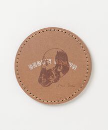 BrownBrown（ブラウンブラウン）の「【BrownBrown】ブラウンブラウン/ Mr,Brownシルクプリントコースター（ランチョンマット/テーブルウェア）」