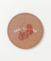 BrownBrown（ブラウンブラウン）の「【BrownBrown】ブラウンブラウン/ Mr,Brownシルクプリントコースター（ランチョンマット/テーブルウェア）」