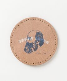 BrownBrown（ブラウンブラウン）の「【BrownBrown】ブラウンブラウン/ Mr,Brownシルクプリントコースター（ランチョンマット/テーブルウェア）」
