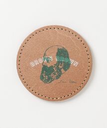 BrownBrown（ブラウンブラウン）の「【BrownBrown】ブラウンブラウン/ Mr,Brownシルクプリントコースター（ランチョンマット/テーブルウェア）」