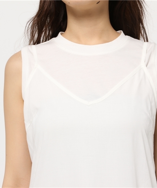 MOUSSY（マウジー）の「PIPING CAMI OP/F（ワンピース・レディース・ブラック/ホワイト・FREE）」の6枚目の写真