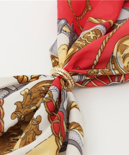 Heather（ヘザー）の「スカーフガラサテンタイ2  726772（バンダナ/スカーフ・レディース・レッド/ブルー・FREE）」の3枚目の写真