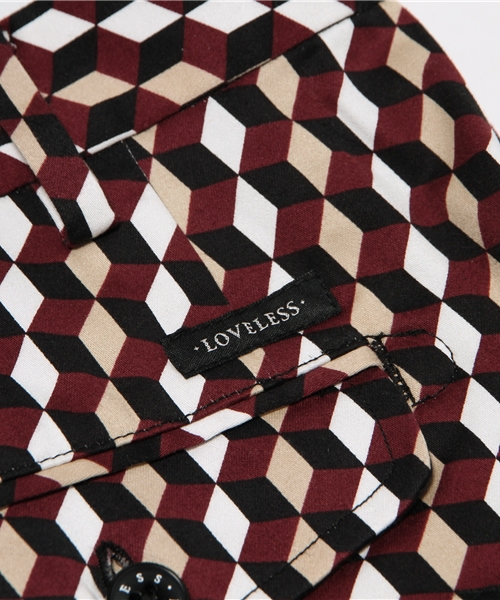 LOVELESS（ラブレス）の「【LOVELESS】MENS レトロジオメトリックテーパードパンツ（スラックス・メンズ・ブラウン・79/73/76/82）」の8枚目の写真