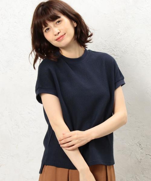 green label relaxing（グリーンレーベルリラクシング）の「CF ラッセル N/S POカットソー◆（Tシャツ/カットソー・レディース・オフホワイト/ネイビー/ワインレッド・FREE）」の3枚目の写真