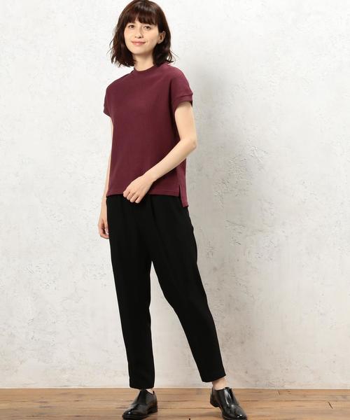 green label relaxing（グリーンレーベルリラクシング）の「CF ラッセル N/S POカットソー◆（Tシャツ/カットソー・レディース・オフホワイト/ネイビー/ワインレッド・FREE）」の9枚目の写真