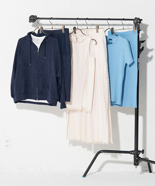 LAYMEE（レイミー）の「Citra knit skirt / シトラニットスカート（スカート・レディース・杢グレー/ブルー/ホワイト/ブラック・FREE）」の10枚目の写真