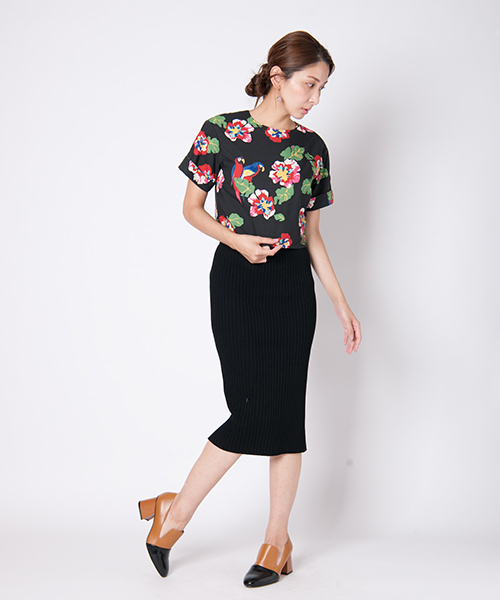 LAYMEE（レイミー）の「Citra knit skirt / シトラニットスカート（スカート・レディース・杢グレー/ブルー/ホワイト/ブラック・FREE）」の20枚目の写真