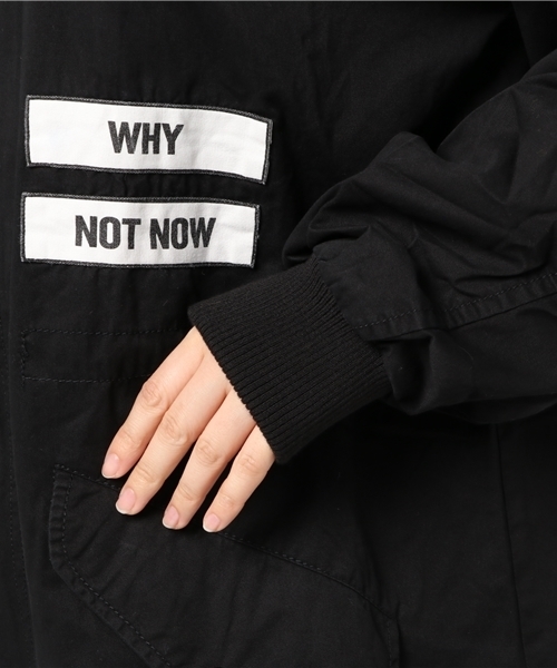 VENCEEXCHANGE（ヴァンスエクスチェンジ）の「ロングMA-1                        （MA-1・レディース・ブラック/ダークグリーン・MEDIUM）」の7枚目の写真