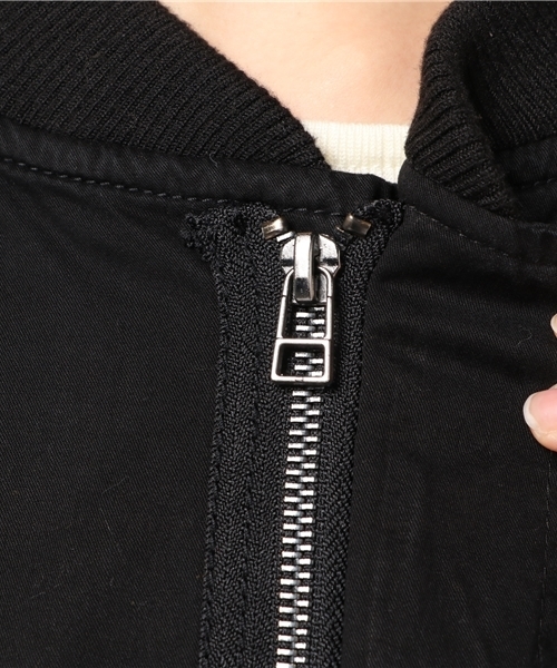 VENCEEXCHANGE（ヴァンスエクスチェンジ）の「ロングMA-1                        （MA-1・レディース・ブラック/ダークグリーン・MEDIUM）」の12枚目の写真