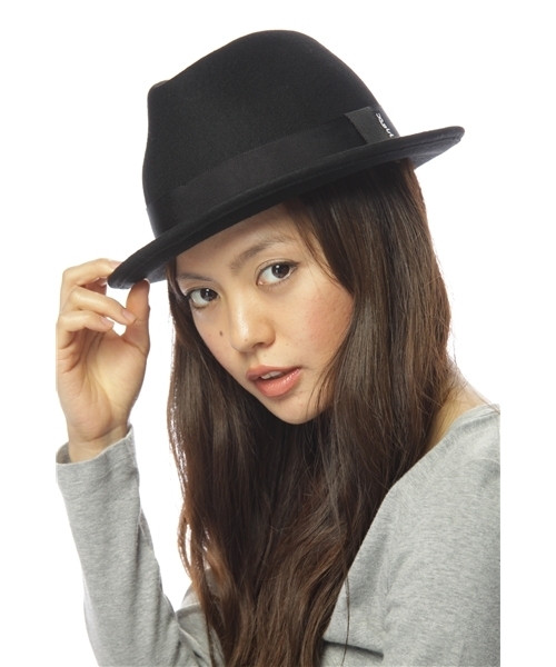 X-girl（エックスガール）の「MANNISH HAT（ハット・レディース・ブラック/アッシュグレー・ONE SIZE）」の7枚目の写真