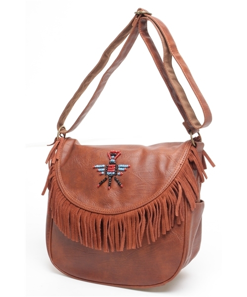 BEAMS BOY（ビームスボーイ）の「BEAMS BOY / ネイティブ ビーズ ショルダー（ショルダーバッグ・レディース・ブラウン/ネイビー・ONE SIZE）」の2枚目の写真