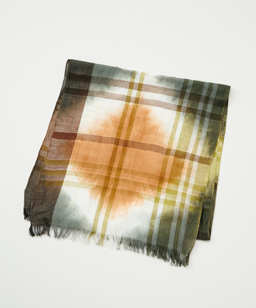 チャイハネ（チャイハネ）の「【チャイハネ】チェック柄アースストール（ストール/ショール・レディース・ブルー/レッド/ブラウン・FREE）」の6枚目の写真