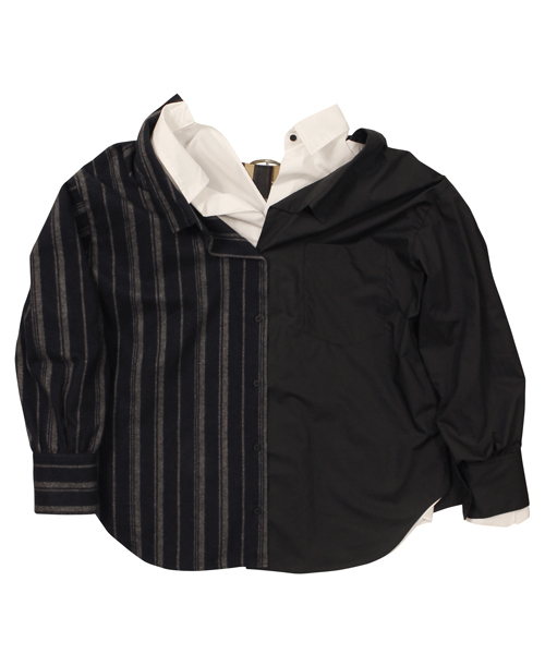 CRY.（クライ）の「SUPER NOVA LAYERED #A ベルテッドレイヤードシャツ  