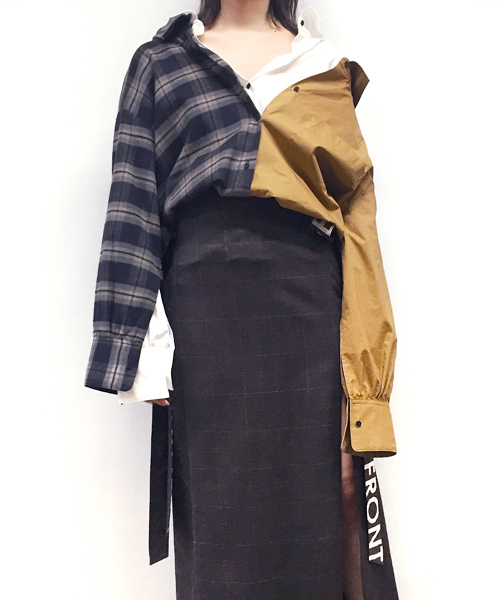 CRY.（クライ）の「SUPER NOVA LAYERED #A ベルテッドレイヤードシャツ 