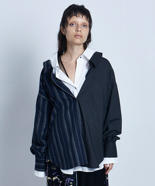 CRY.（クライ）の「SUPER NOVA LAYERED #A ベルテッドレイヤードシャツ  