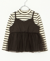 GLOBAL WORK | 【キッズ】キャミレイヤードプルオーバー長袖/765008(Tシャツ/カットソー)