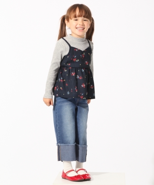 GLOBAL WORK（グローバルワーク）の「【キッズ】キャミレイヤードプルオーバー長袖/765008（Tシャツ/カットソー・キッズ・レッド/ネイビー/ブラック・MEDIUM/SMALL/LARGE/X-LARGE/XX-LARGE）」の4枚目の写真