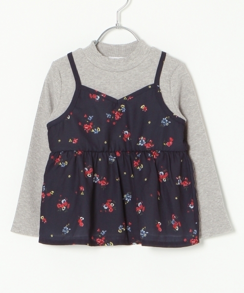 GLOBAL WORK（グローバルワーク）の「【キッズ】キャミレイヤードプルオーバー長袖/765008（Tシャツ/カットソー・キッズ・レッド/ネイビー/ブラック・MEDIUM/SMALL/LARGE/X-LARGE/XX-LARGE）」の6枚目の写真