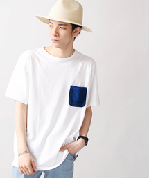 WEGO/パイルジャガードポケットTシャツ