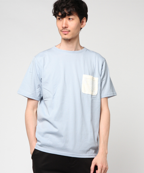 WEGO(ウィゴー)の「WEGO/パイルジャガードポケットTシャツ(Tシャツ/カットソー・メンズ・ホワイト/ロイヤルブルー/イエロー/サックスブルー・LARGE/MEDIUM)」の22枚目の写真
