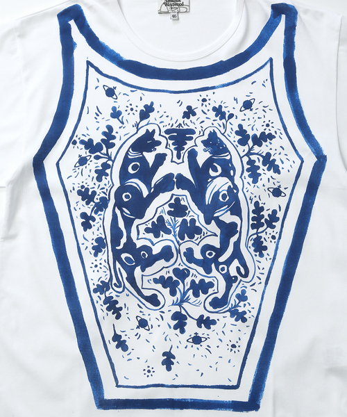 Vivienne Westwood MAN（ヴィヴィアンウエストウッドマン）の「ドッグクレスト リラックスTシャツ【279058 5113】（Tシャツ/カットソー・メンズ・ホワイト・44/46/48）」の8枚目の写真