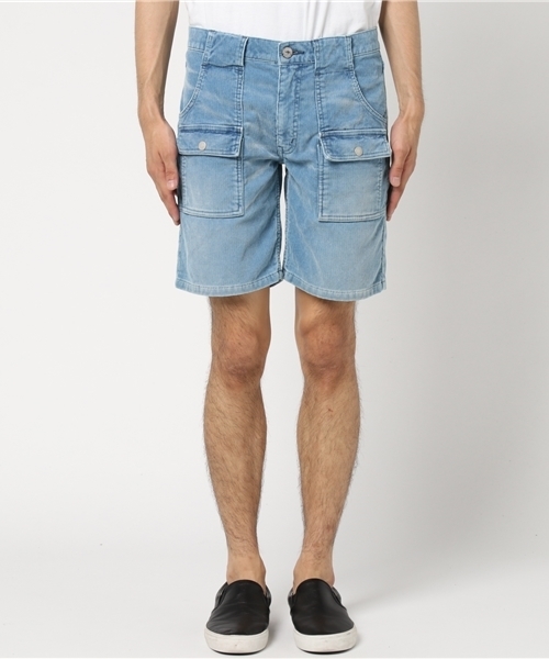 JACKROSE(ジャックローズ)の「コーデュロイブッシュショーツ(デニムパンツ・メンズ・サックスブルー・L/M/XL)」の4枚目の写真