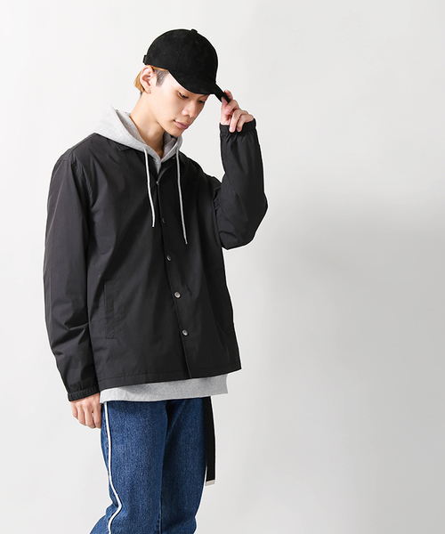 WEGO（ウィゴー）の「WEGO/コーチジャケット（ブルゾン・メンズ・ブラック/ネイビー・LARGE/MEDIUM）」の3枚目の写真