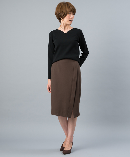 RIVE DROITE（リヴドロワ）の「ハートネックプルオーバー（ニット/セーター・レディース・オフホワイト/ブラック/ミント/ベージュ・FREE）」の11枚目の写真