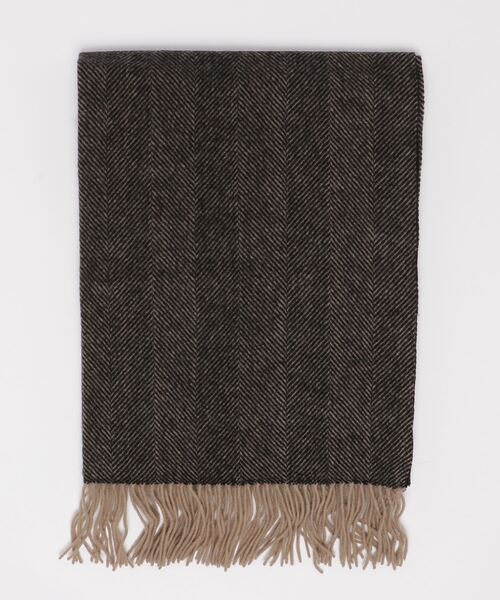 TWEED MILL（ツイードミル）の「[TWEED MILL/ツイードミル] 70×190 大判ウールストール（ストール/ショール・レディース・ネイビー/ライトブラウン/シルバーグレー/ホワイト×ブラック/ブルー系その他/キャメル/レッド系その他/チェック/レッド系その他2/ブラウン系その他/チャコールグレー/ブラック系その他/グレー系その他/ホワイト系その他/グレー系その他2/グレー系その他3/グレー系その他4/イエロー×ブラック/ブラウン系その他2/レッド系その他3/ブラック/ベージュ/オレンジ/グリーン系その他/ロイヤルブルー/ベージュ系その他/ブラウン系その他3/グリーン系その他3/グリーン系その他2/ラベンダー・F）」の13枚目の写真