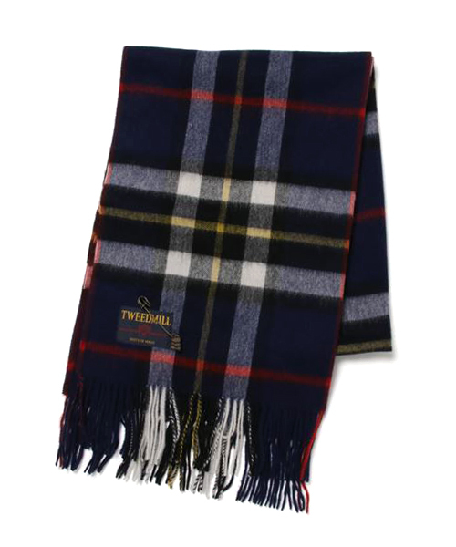 TWEED MILL（ツイードミル）の「[TWEED MILL/ツイードミル] 70×190 大判ウールストール（ストール/ショール・レディース・ネイビー/ライトブラウン/シルバーグレー/ホワイト×ブラック/ブルー系その他/キャメル/レッド系その他/チェック/レッド系その他2/ブラウン系その他/チャコールグレー/ブラック系その他/グレー系その他/ホワイト系その他/グレー系その他2/グレー系その他3/グレー系その他4/イエロー×ブラック/ブラウン系その他2/レッド系その他3/ブラック/ベージュ/オレンジ/グリーン系その他/ロイヤルブルー/ベージュ系その他/ブラウン系その他3/グリーン系その他3/グリーン系その他2/ラベンダー・F）」の21枚目の写真