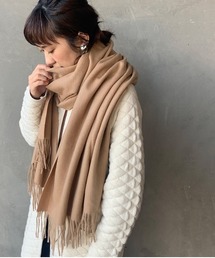 TWEED MILL | [TWEED MILL/ツイードミル] 70×190ウールストールピン付/大判/無地/チェック(ストール/ショール)