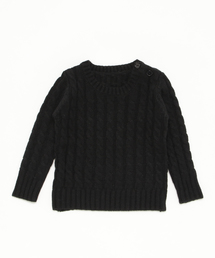 ★キッズ★暖かほっこりケーブル編みニットトップス/セーター/男女兼用/ユニセックス/KIDS[X358]神戸レタス