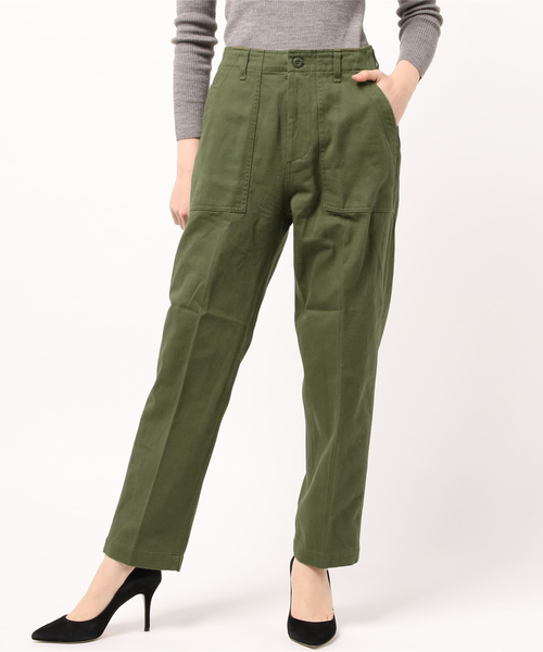 LBC（エルビーシー）の「ベーカーパンツ（その他パンツ・レディース・ダークグリーン/ベージュ・LARGE/MEDIUM）」の6枚目の写真