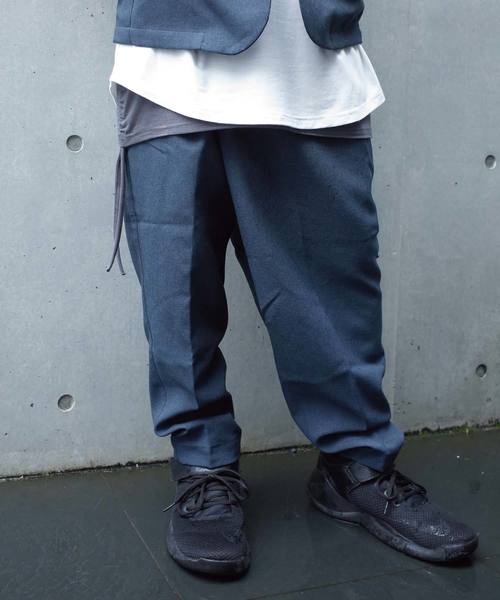 rovtski(ロフトスキー)の「rovtski 【春夏のセットアップ】TROPICAL斜結パンツ(スラックス・メンズ・ライトグレー/ネイビー/ベージュ/ダークブルー・MEDIUM/LARGE)」の4枚目の写真