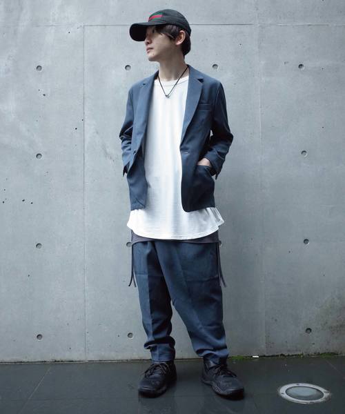 rovtski(ロフトスキー)の「rovtski 【春夏のセットアップ】TROPICAL斜結パンツ(スラックス・メンズ・ライトグレー/ネイビー/ベージュ/ダークブルー・MEDIUM/LARGE)」の10枚目の写真