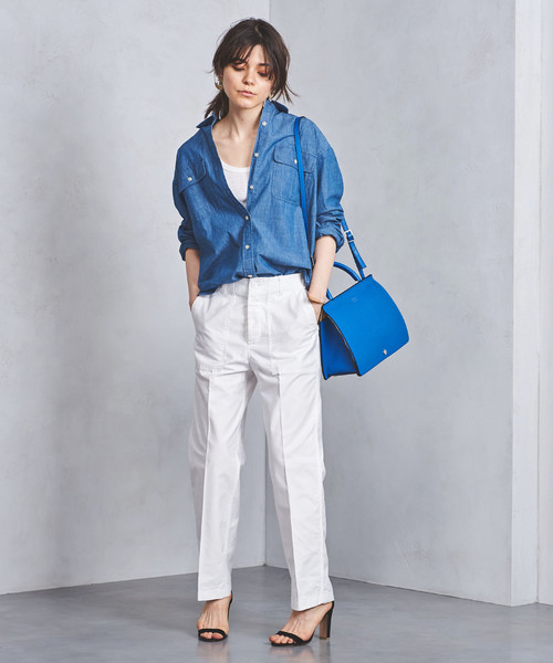 UNITED ARROWS（ユナイテッドアローズ）の「UWSC ベイカーパンツ 18SS WHITE †（その他パンツ・レディース・ホワイト・36/34/38）」の9枚目の写真