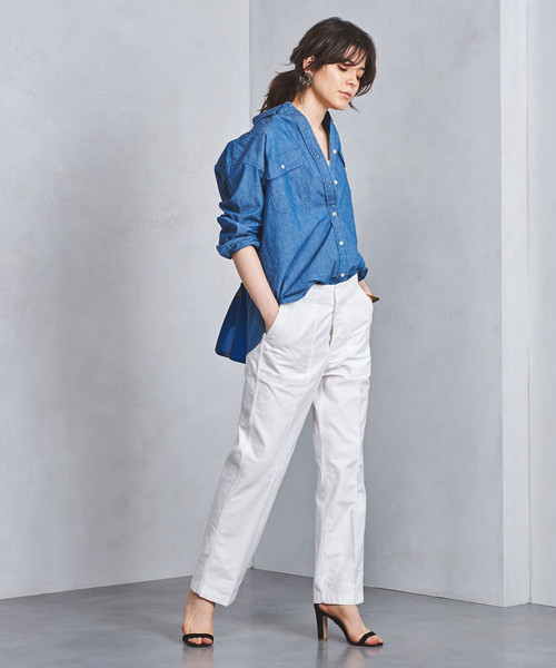 UNITED ARROWS（ユナイテッドアローズ）の「UWSC ベイカーパンツ 18SS WHITE †（その他パンツ・レディース・ホワイト・36/34/38）」の2枚目の写真
